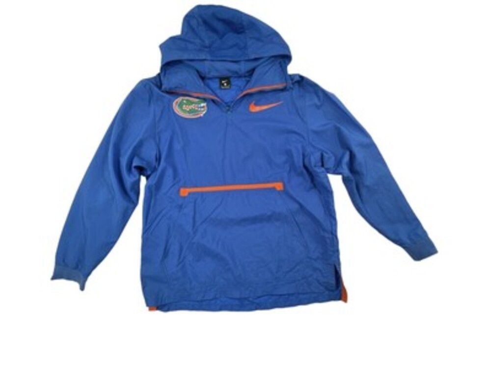 Florida Gators Nike Sideline Coach Pullover windbreaker Quarter Zip XL Blue